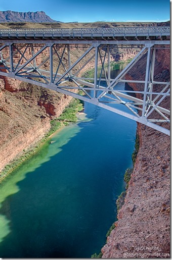 Colorado River Navajo Bridge Marble Canyon Arizona