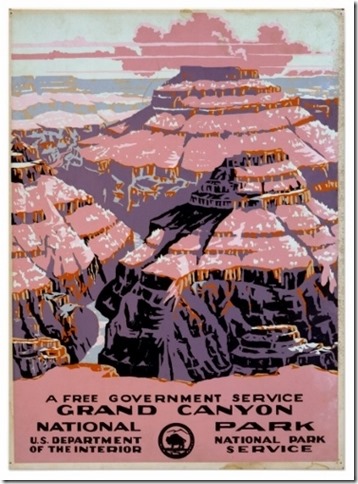 Vintage Grand Canyon National Park WPA poster