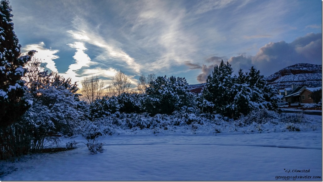 Christmas sunset Kanab Utah