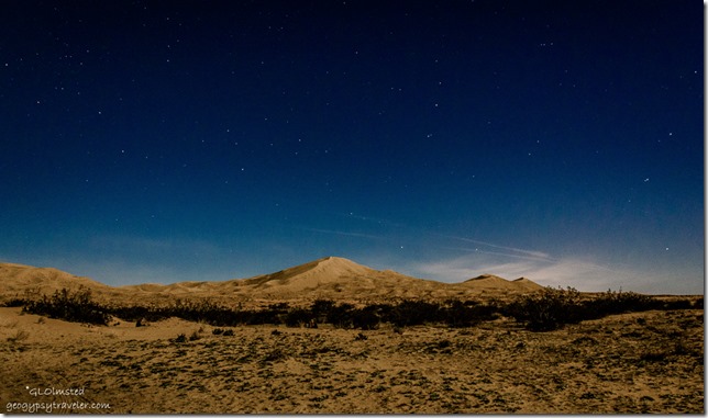 Stars over Kelso Dunes Mojave National Park California