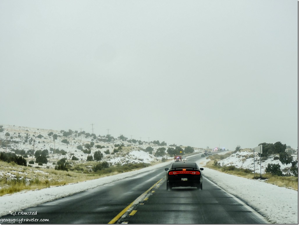 Snow accident SR89 North Arizona