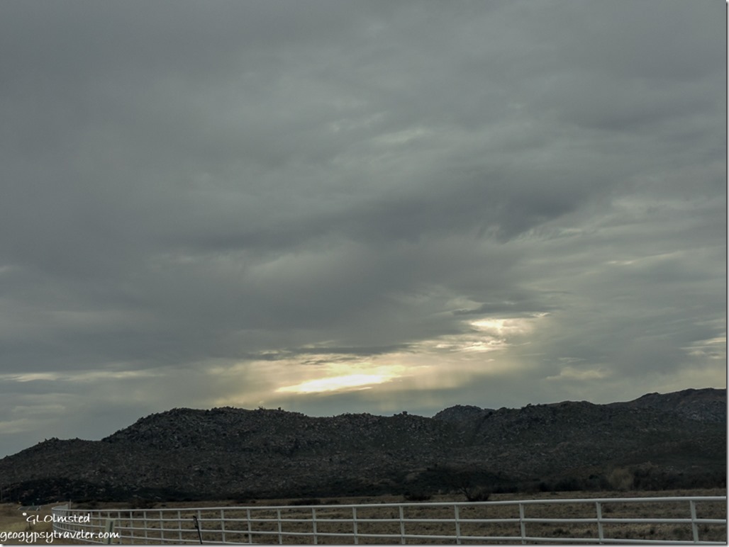 Stormy sky Weaver Mountains SR89 Peeples Valley Arizona