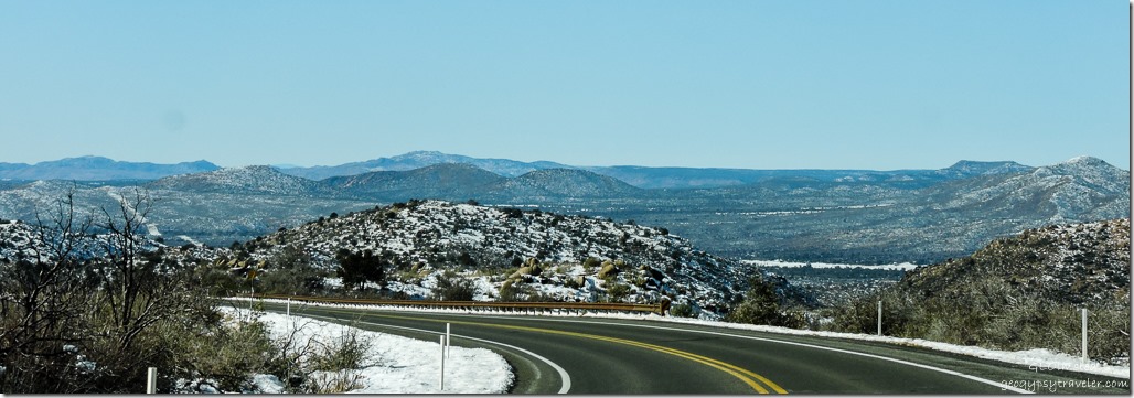 Snow Weaver Mountains Iron Springs Road Arizona