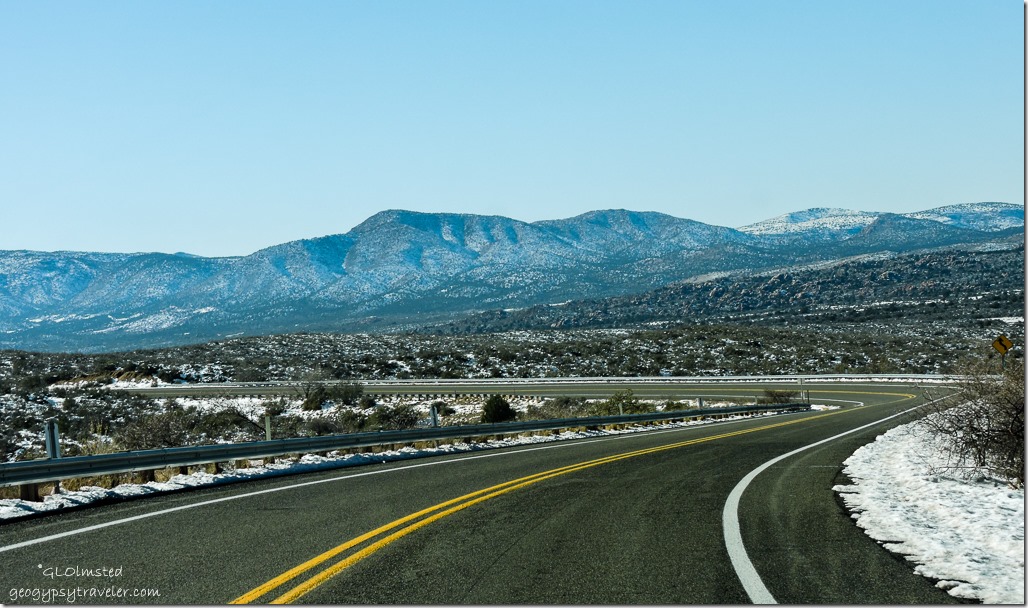 Snow Weaver Mountains Iron Springs Road Arizona