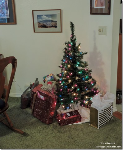 Presents Christmas tree Bill's Kanab Utah