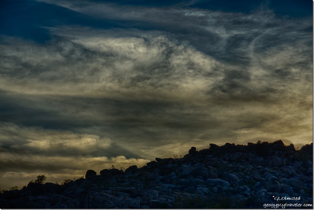 Sunset Weaver Mountains Yarnell Arizona