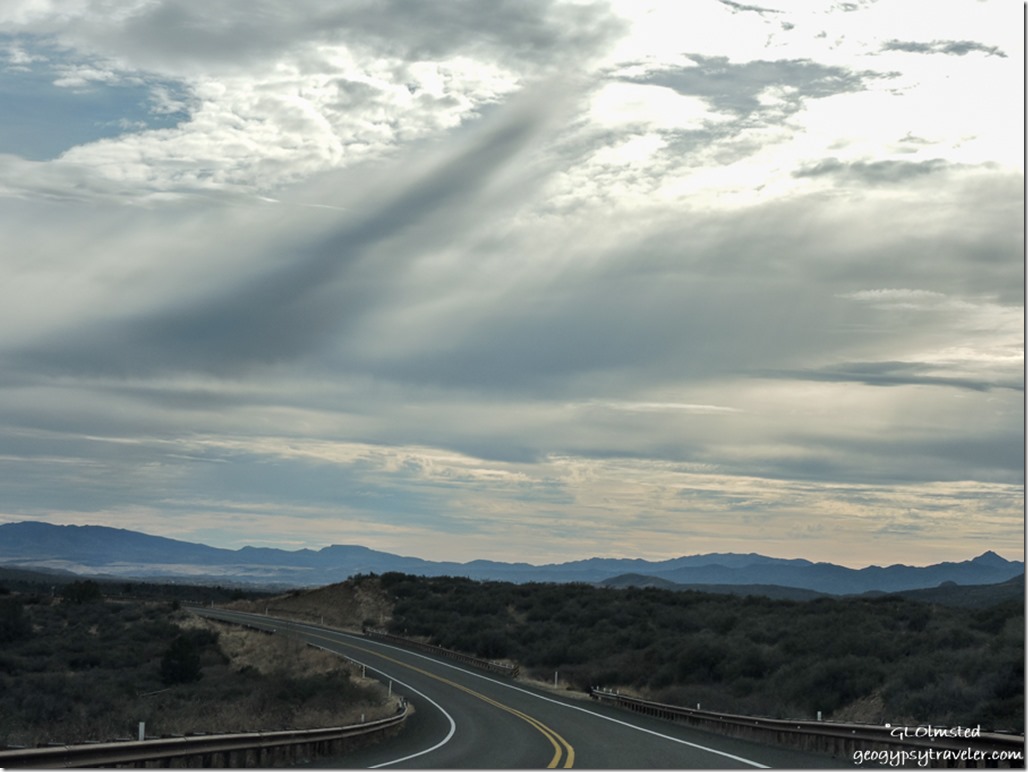 Clouds Weaver Mountains Iron Springs Road Arizona