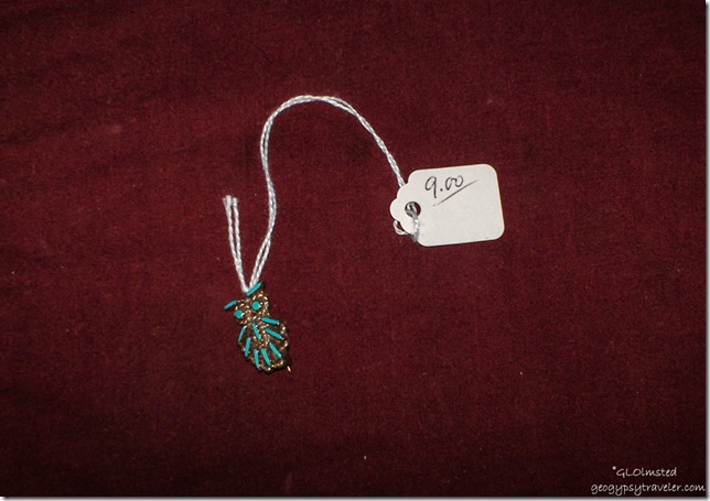 Old pawn sterling silver & turquoise broche & pendant bought at Noah's Thrift Store Prescott Arizona