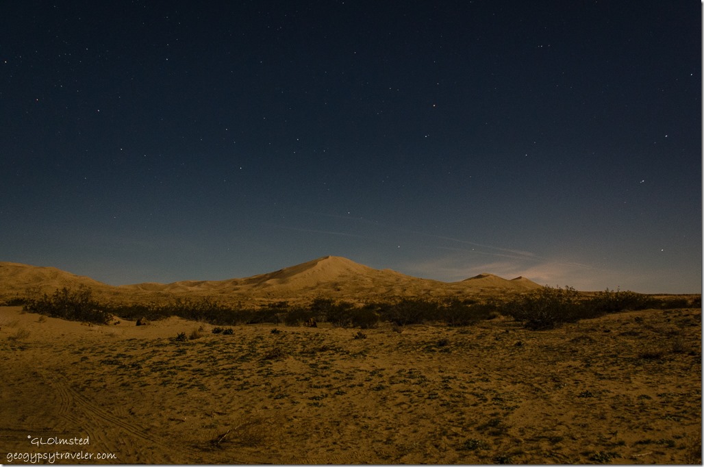 Stars Kelso Dunes Mojave National Preserve California