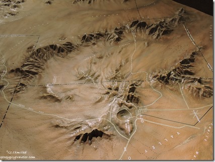 Relief map surrounding AJo Arizona