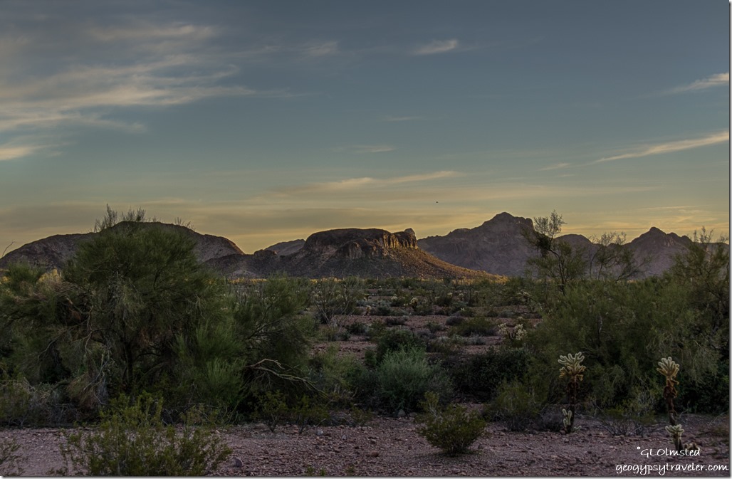 Sunset Kofa National Wildlife Refuge Arizona