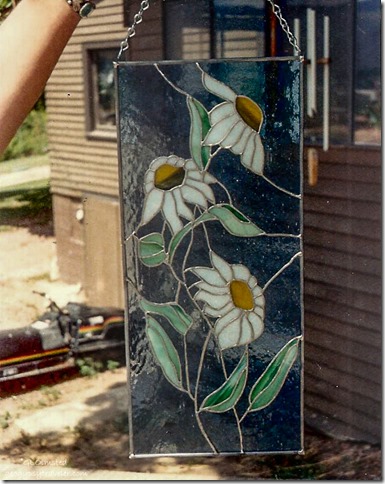 Daisies in the Wind stained glass East Wenatchee Washington