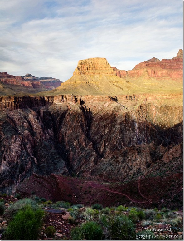 North Rim & Vishnu Schist South Kaibab trail Grand Canyon National Park Arizona