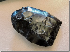 Obsidian blank Quarzsite Arizona