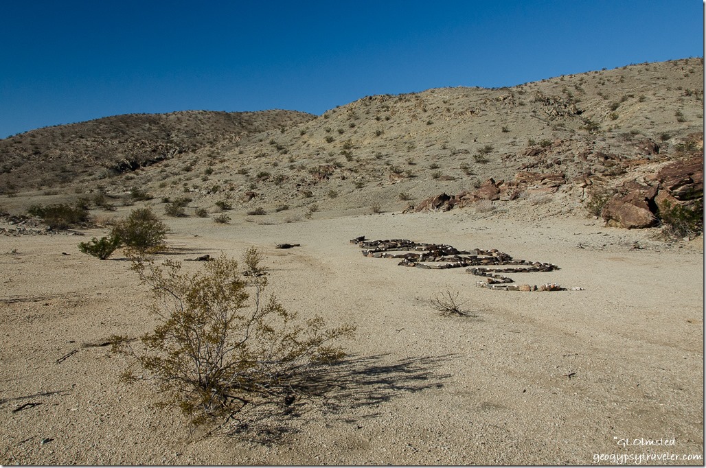 Rock snake Coyote Mountain Anza-Borrego Desert State Park California