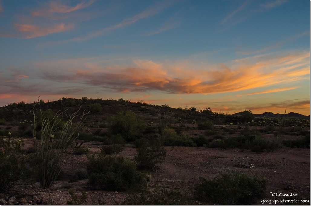 Sunset Kofa National Wildlife Refuge Arizona