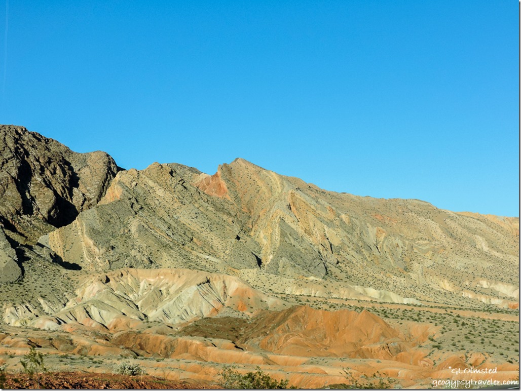 Folded rock Lakeshore Drive Lake Mead National Recreation Area Nevada