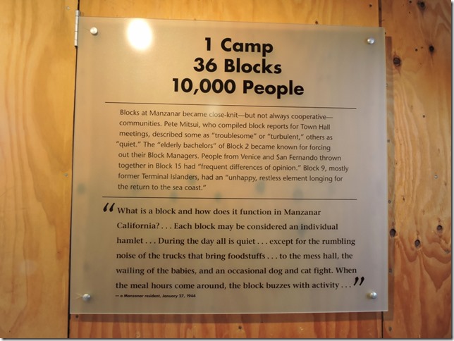 Interpretive sign Manzanar National Historic Site Independence California