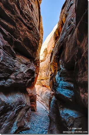 Slot canyon White Domes trail Valley of Fire State Park Nevada