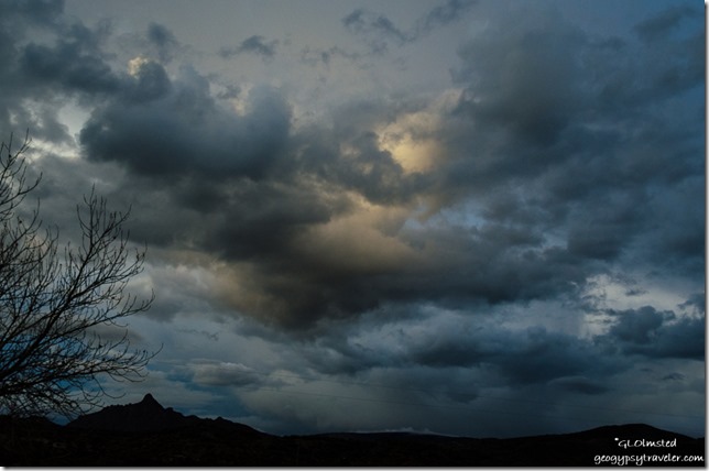 stormy sunset Martin Mountain Kirkland Arizona