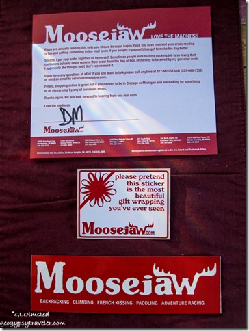 Moosejaw stickers Yarnell Arizona