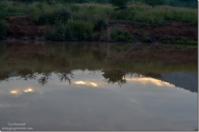 Sunrise reflection Pilanesberg Game Reserve South Africa