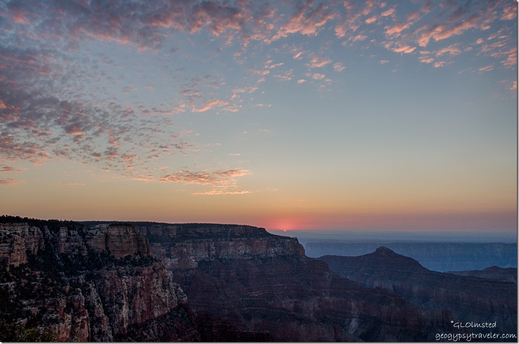 sunrise Cape Royal North Rim Grand Canyon National Park Arizona