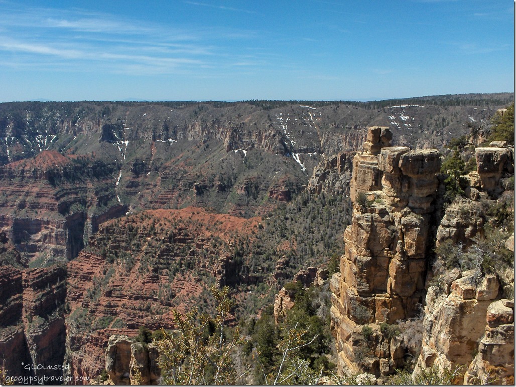 Point Imperial Overlook SSW North Rim Grand Canyon National Park Arizona