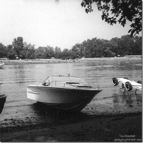 Dad's boat Six-Pac on the Illinois River