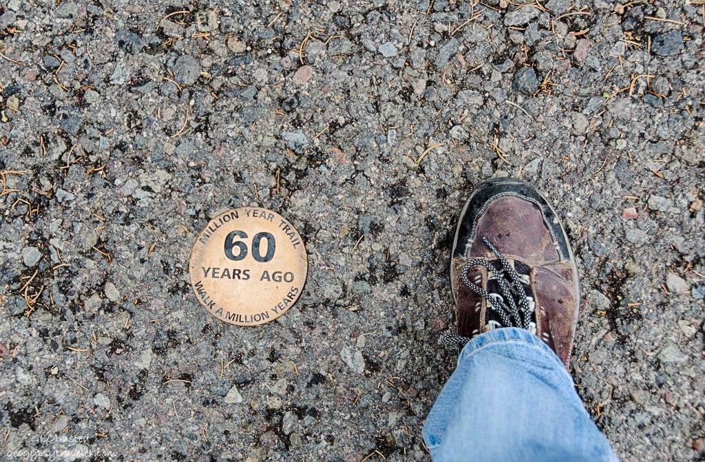 Gaelyn's foot at 63 years ago South Rim Grand Canyon National Park Arizona