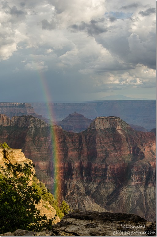 rainbow canyon from Lodge North Rim Grand Canyon National Park Arizona
