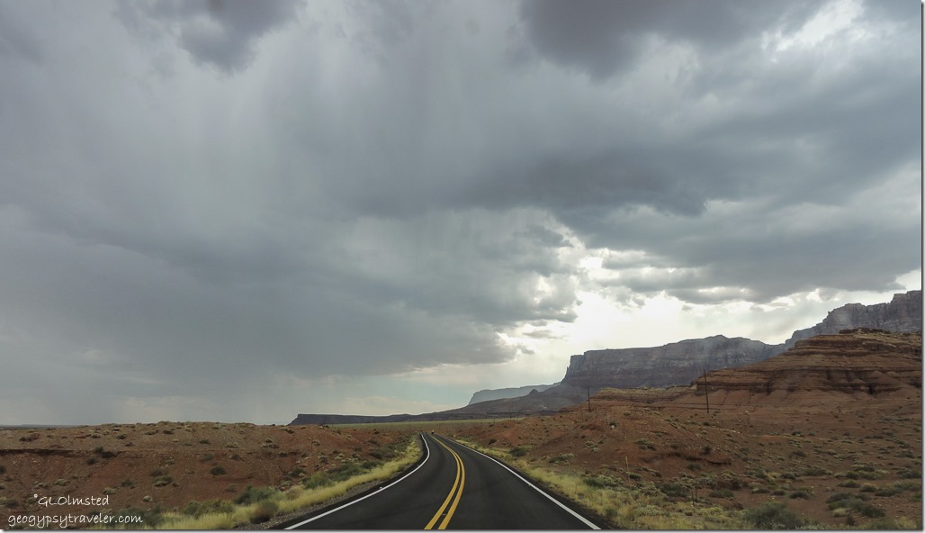 stormy sky Vermilion Cliffs SR89A West Arizona