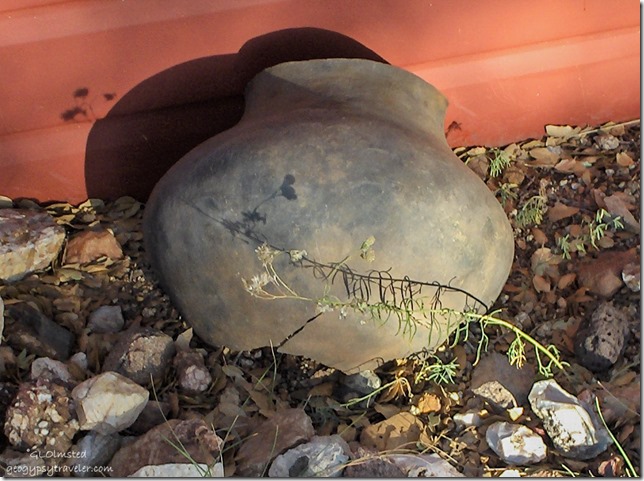 Broken clay pot artifact from Hillside area Arizona