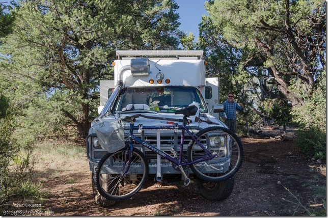 Tom converted ambulance Crazy Jug Point Kaibab National Forest Arizona