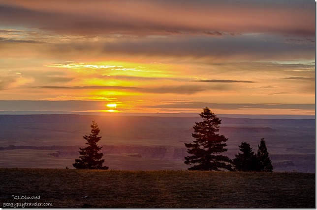 sunrise from Marble View Kaibab National Forest Arizona