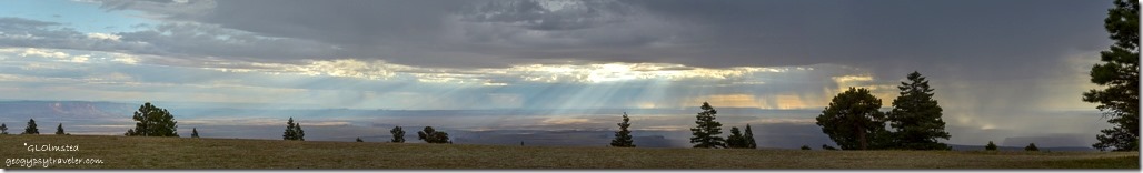 crepuscular rays Marble View Kaibab National Forest Arizona