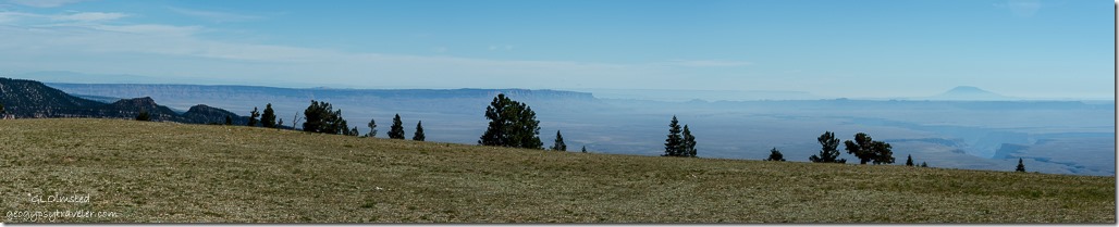 Hazy Navajo Mountain Marble View Kaibab National Forest Arizona