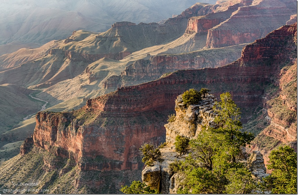 inner canyon Walhalla overlook North Rim Grand Canyon National Park Arizona