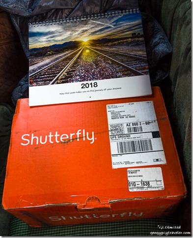 2018 calendar & shutterfly box