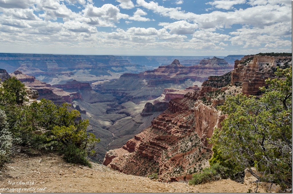 southwest view from Cape Royal Walhalla Plateau North Rim Grand Canyon National Park Arizona
