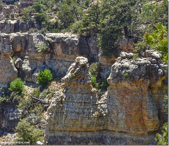 Dragon rocks in canyon Walhalla Plateau North Rim Grand Canyon National Park Arizona