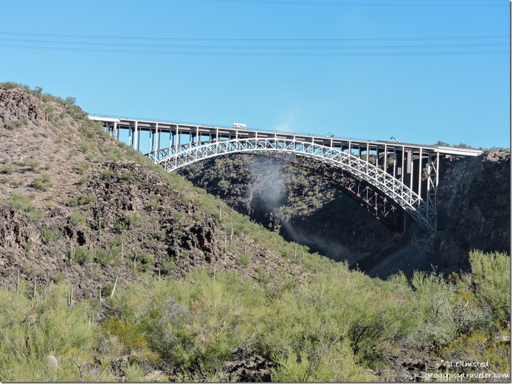 high bridge US93 from Burro Creek campground Arizona