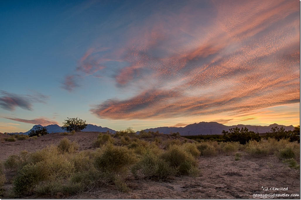 sunrise Kelso Dunes Mojave National Preserve California