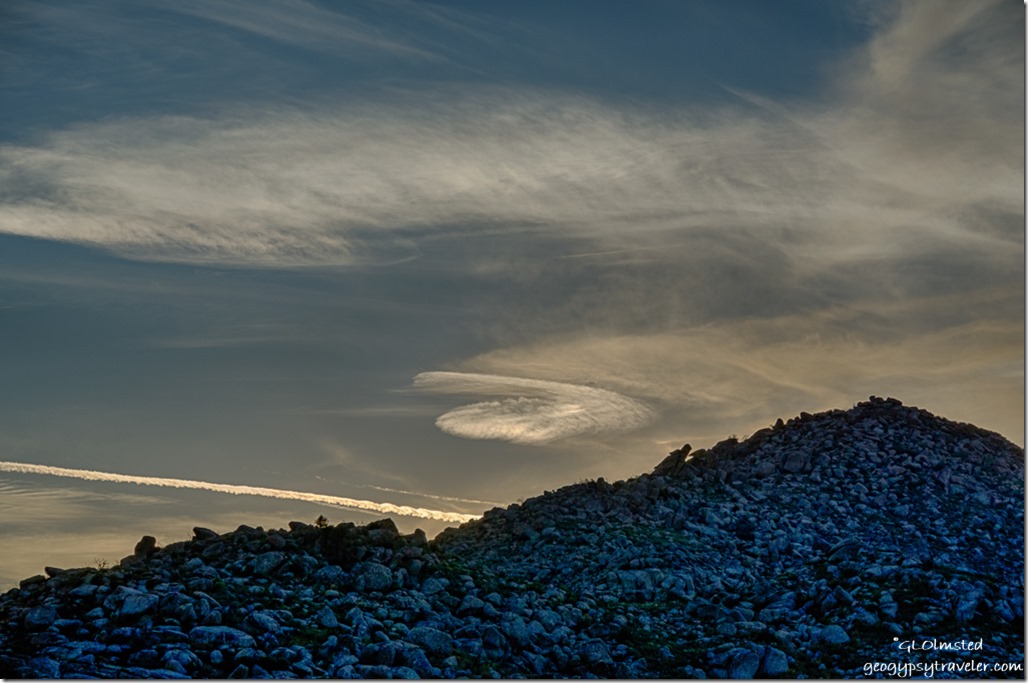 Weaver Mountains sunset Yarnell Arizona