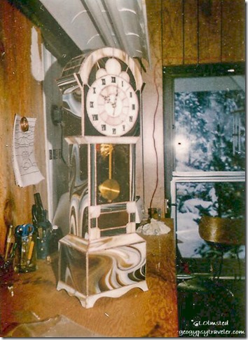 stained glass Grandfather clock Wenatchee Washington