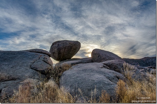 pre-sunset boulders Yarnell Arizona