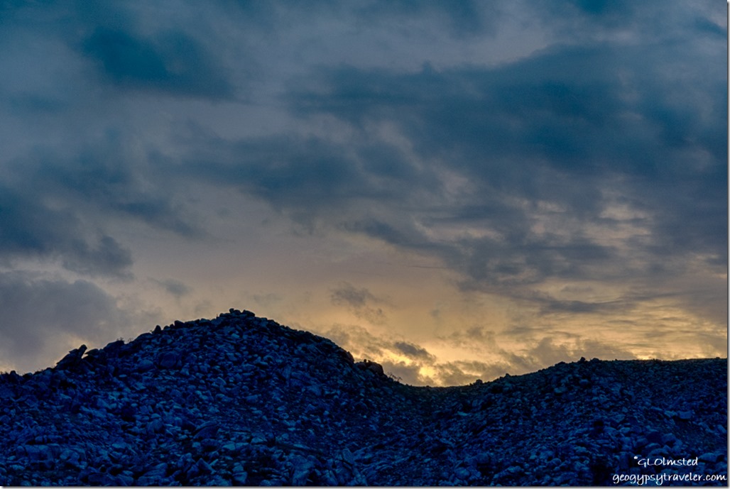 Weaver Mountains sunset Yarnell Arizona