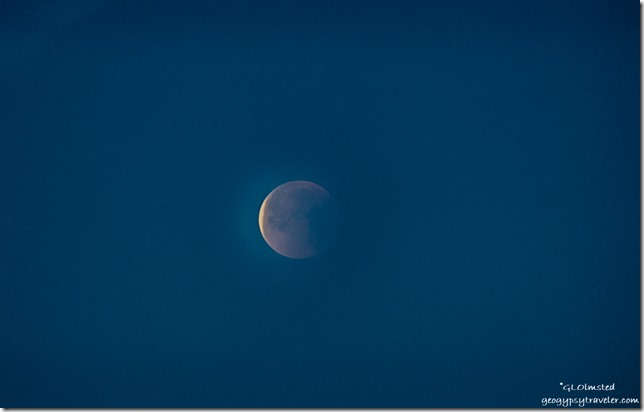 returning moon eclipse Kofa National Wildlife Refuge Arizona