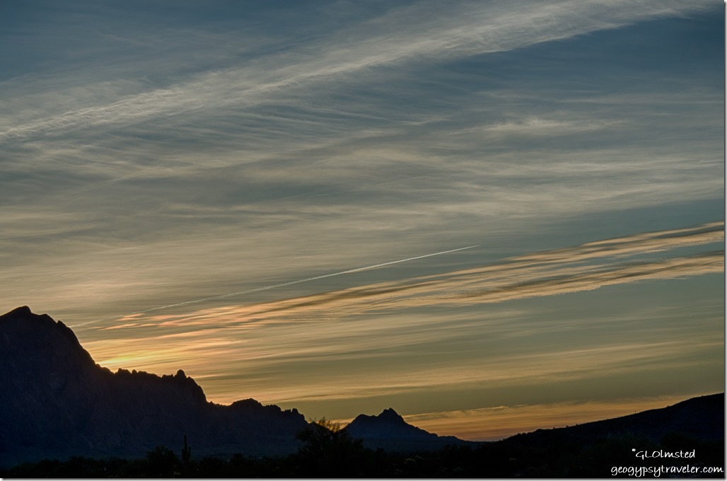 sunrise Kofa Mountains Kofa NWR Arizona