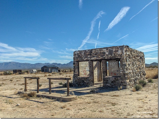 Somebody's dream abandoned stone building Salome Arizona